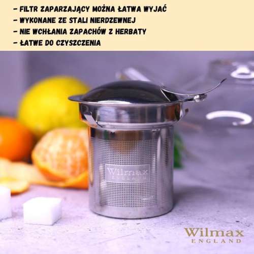 Dzbanek do herbaty 1,55l Thermo Glass Wilmax