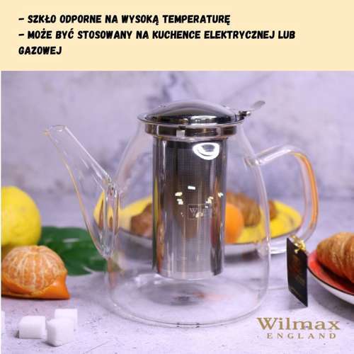 Dzbnek do herbaty 1,45l Thermo Glass Wilmax