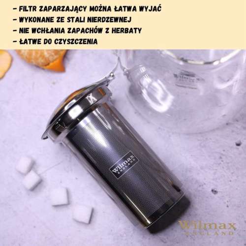 Dzbnek do herbaty 1,45l Thermo Glass Wilmax