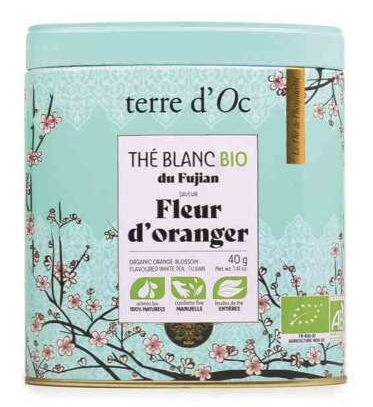 Herbata biała organiczna 40 g Orange Blossom TERRE D'OC