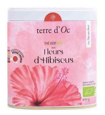 Herbata zielona organiczna 50 g Kwiat Hibiskusa TERRE D'OC