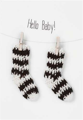 Kartka Hello Baby Socks!, RAEDER