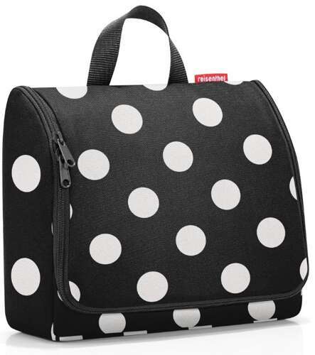 Kosmetyczka  toiletbag XL dots white REISENTHEL