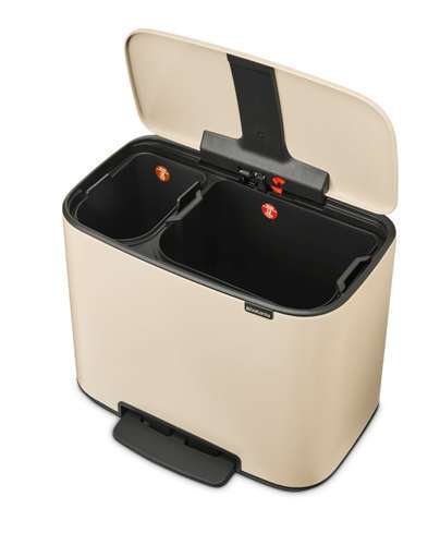 Kosz BO PEDAL BIN 11+23l Soft Beige BRABANTIA 