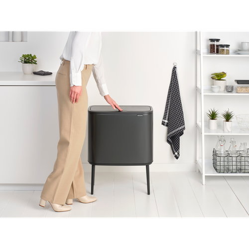 Kosz BO Touch Bin 11+23l Confident Grey BRABANTIA