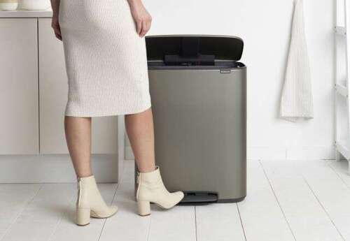 Kosz Bo Pedal Bin 2x30 l platynowy BRABANTIA 