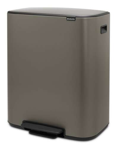 Kosz Bo Pedal Bin 2x30 l platynowy BRABANTIA 