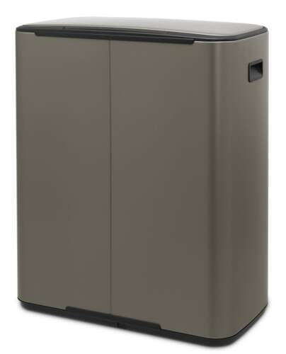 Kosz Bo Pedal Bin 2x30 l platynowy BRABANTIA 