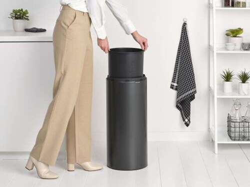 Kosz Touch Bin New 30l Confident Grey BRABANTIA