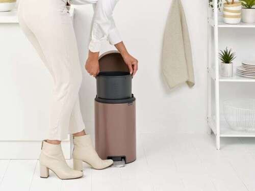 Kosz pedałowy NewIcon 12l Satin Taupe BRABANTIA