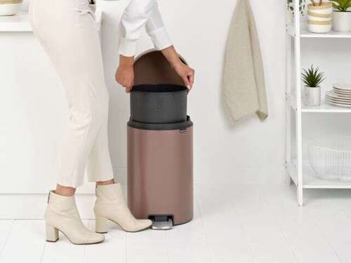 Kosz pedałowy NewIcon 20l Satin Taupe BRABANTIA