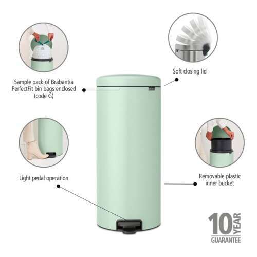 Kosz pedałowy NewIcon 30l Jade Green BRABANTIA