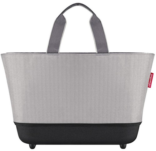 Koszyk shoppingbasket herringbone grey REISENTHEL