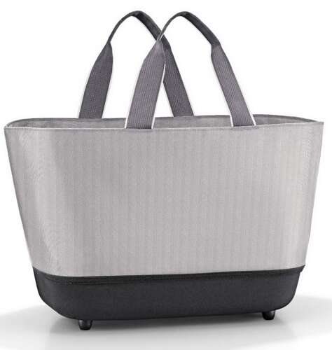 Koszyk shoppingbasket herringbone grey REISENTHEL