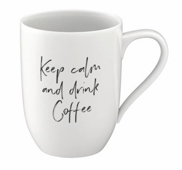 Kubek 280ml Keep calm and drink coffee Statement  VILLEROY BOCH