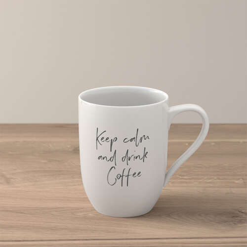 Kubek 280ml Keep calm and drink coffee Statement  VILLEROY BOCH