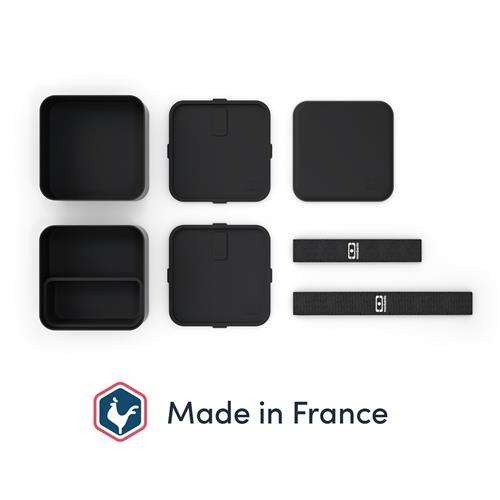 Lunchbox Bento Square Black Onyx MONBENTO