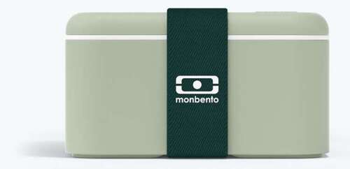 Lunchbox Bento Square Natural Green MONBENTO