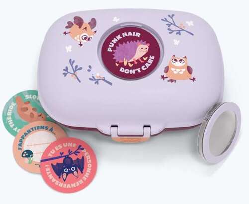 Lunchbox dziecięcy Gram purple Owly MONBENTO