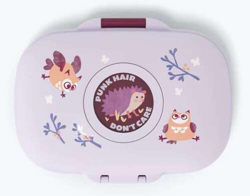 Lunchbox dziecięcy Gram purple Owly MONBENTO