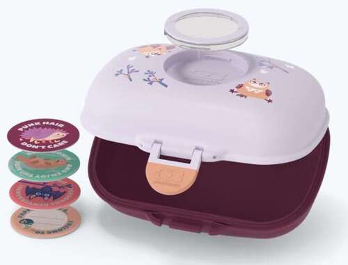 Lunchbox dziecięcy Gram purple Owly MONBENTO