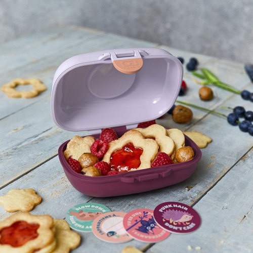 Lunchbox dziecięcy Gram purple Owly MONBENTO