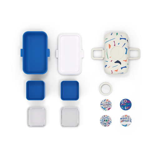 Lunchbox dziecięcy Tresor Catimini Blue Terrazzo MONBENTO 