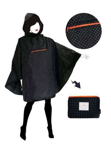 Peleryna Poncho chat noir SMATI 