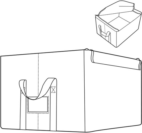 Pudełko 40x31cm Storagebox M, rhombus light grey REISENTHEL