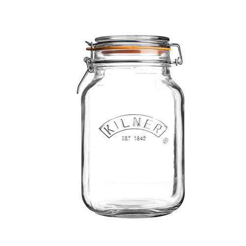 Słoik 1,5 l Square Clip Top Jar - KILNER