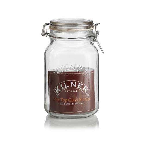 Słoik 1,5 l Square Clip Top Jar - KILNER