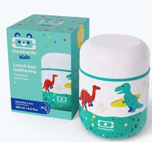 Termos obiadowy 280ml Capsule blue Dino s MONBENTO