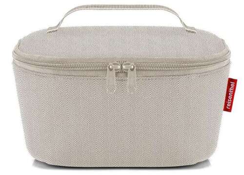 Torba coolerbag S pocket herringbone sand REISENTHEL