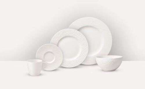 Zestaw obiadowy 20el. (dla 4 osób) Manufacture Rock blanc VILLEROY BOCH 