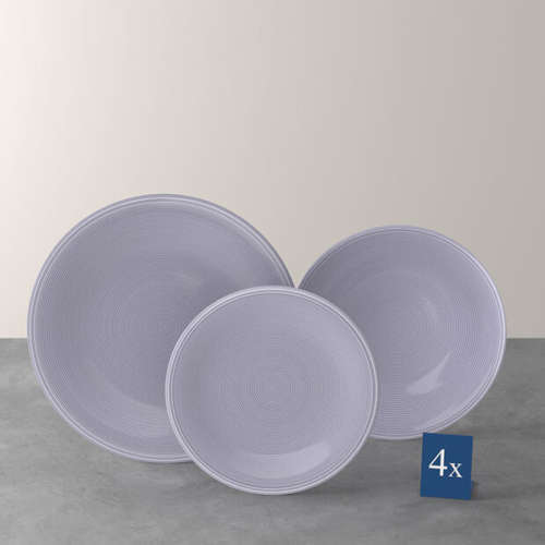 Zestaw talerzy 12el. (dla 4 osób) Color Loop Blueblossom VILLEROY BOCH 