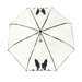 Składany, przezroczysty parasol z nadrukiem psa, SMATI